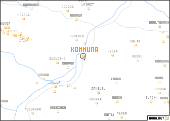 map of Kommuna