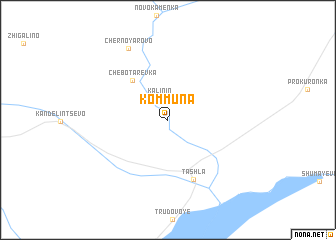 map of Kommuna