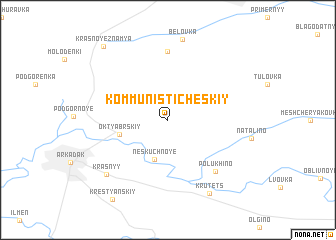 map of Kommunisticheskiy