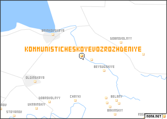 map of Kommunisticheskoye Vozrozhdeniye