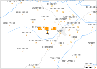 map of Komníneion