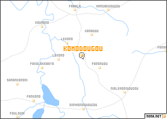 map of Komodougou