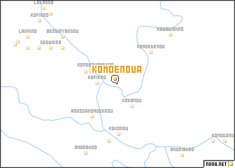 map of Komoé-Noua