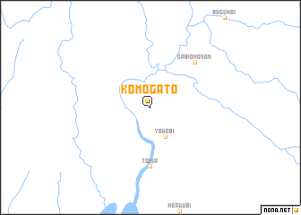 map of Komogato