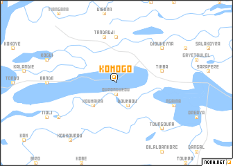 map of Komogo