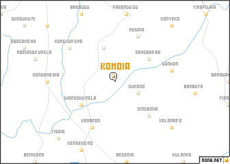 map of Komoia