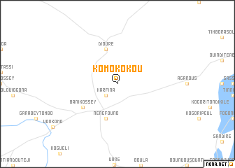 map of Komokokou