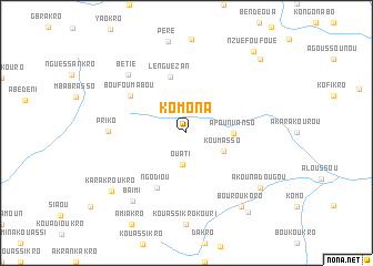 map of Komona