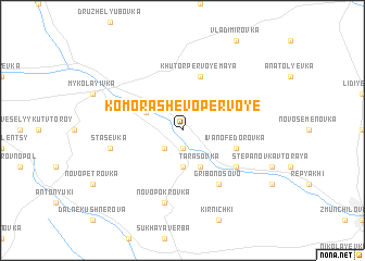 map of Komorashevo Pervoye