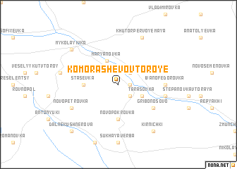 map of Komorashevo Vtoroye