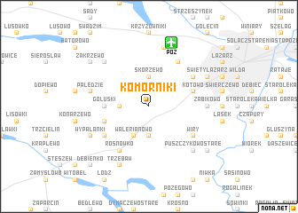 map of Komorniki