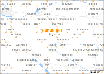 map of Komorniki