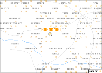 map of Komorniki