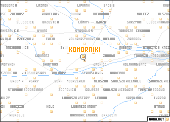 map of Komorniki