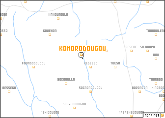 map of Komorodougou