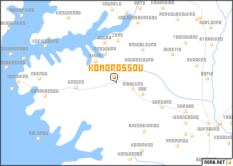 map of Komorossou