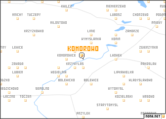 map of Komorowo