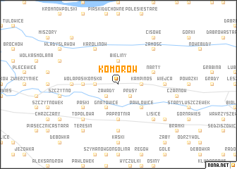 map of Komorów