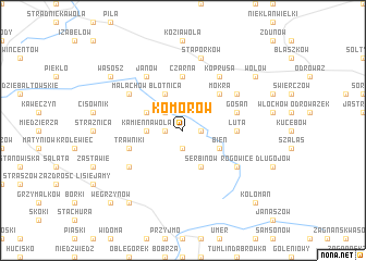 map of Komorów