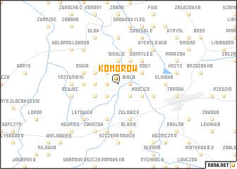 map of Komorów