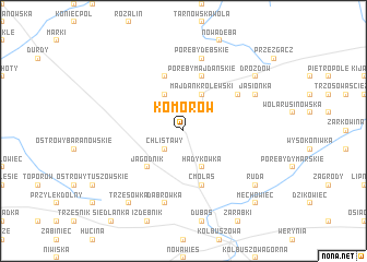 map of Komorów