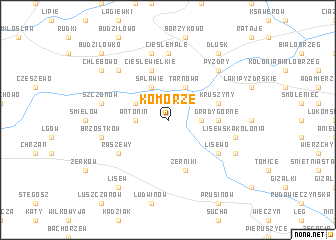 map of Komorze