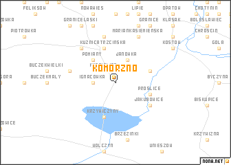 map of Komorzno