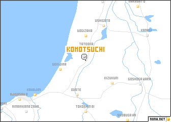 map of Komotsuchi