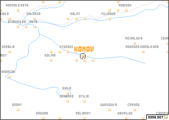 map of Komov