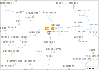 map of Komo