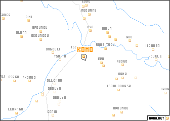 map of Komo