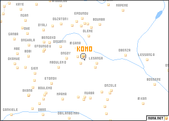 map of Komo