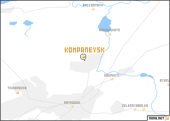 map of Kompaneysk
