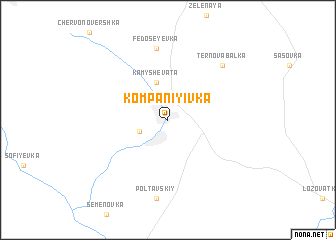 map of Kompaniyivka