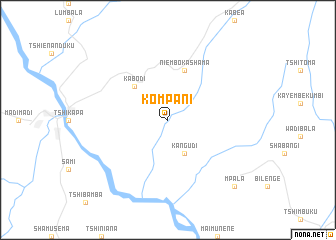 map of Kompani