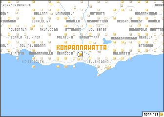 map of Kompannawatta