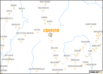 map of Kompina