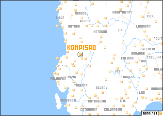 map of Kompisao