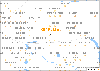 map of Kompocie