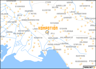 map of Kompótion