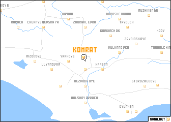 map of Komrat