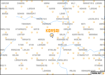 map of Komsai