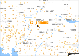 map of Kŏmsan-dong