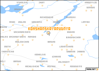 map of Komshanskaya Rudnya