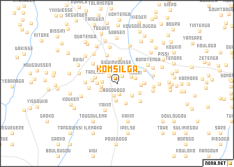 map of Komsilga