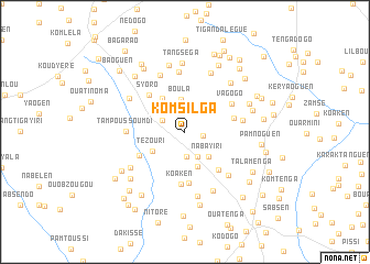 map of Komsilga