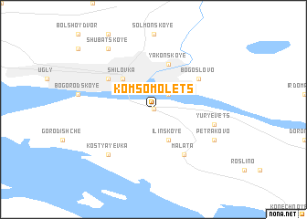 map of Komsomolets