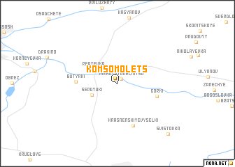 map of Komsomolets