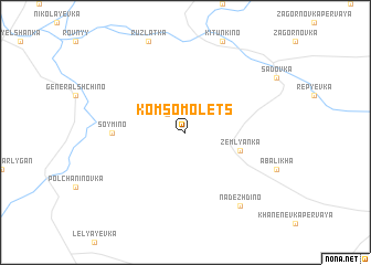 map of Komsomolets