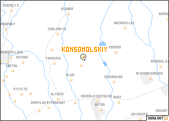 map of (( Komsomol\